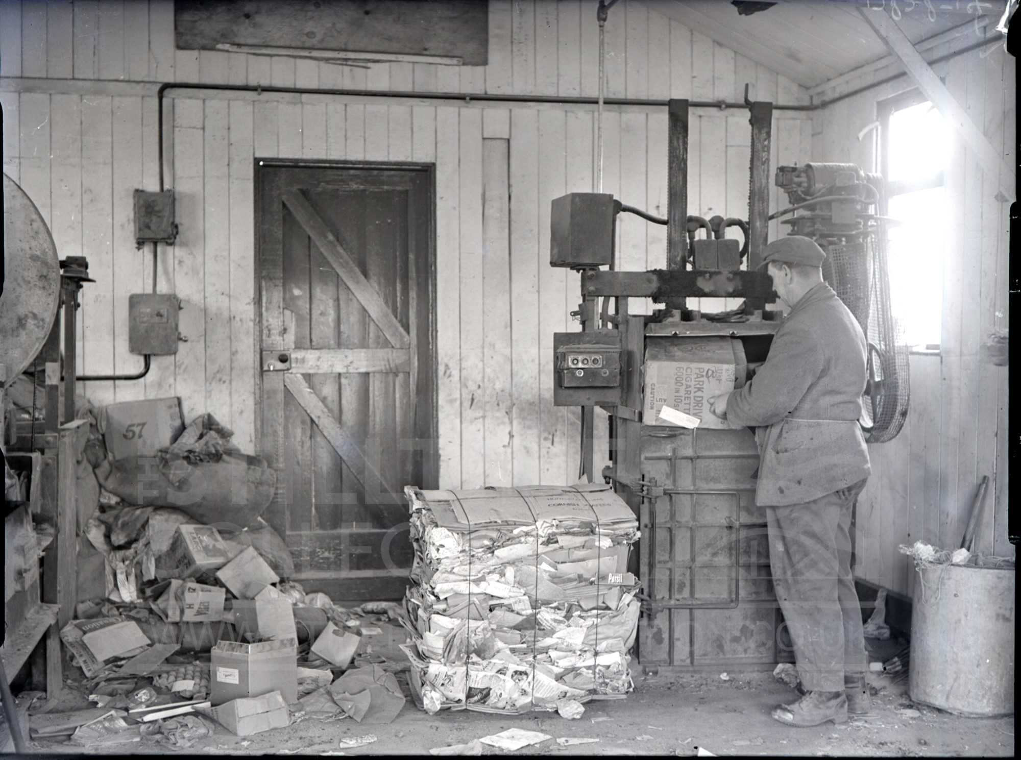 waste rubbish trash garbage refuse factory baling recycle nottingham