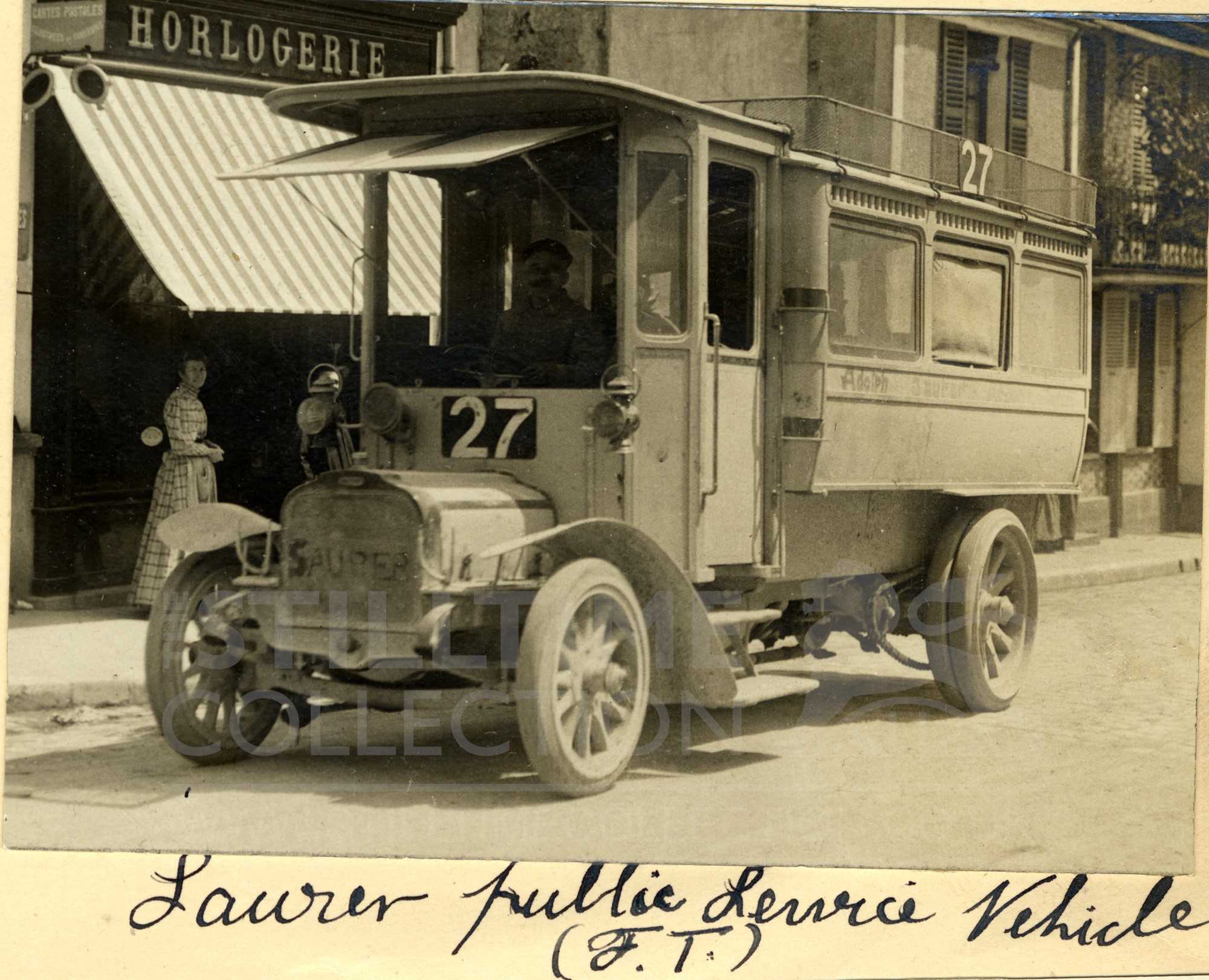 Tpt Transport Bus Minibus Double Decker Coach Saurer France French 