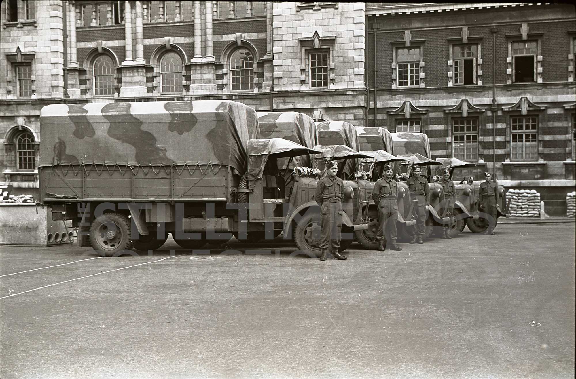 military soldier war army tpt transport truck lorry wagon laundry rasc