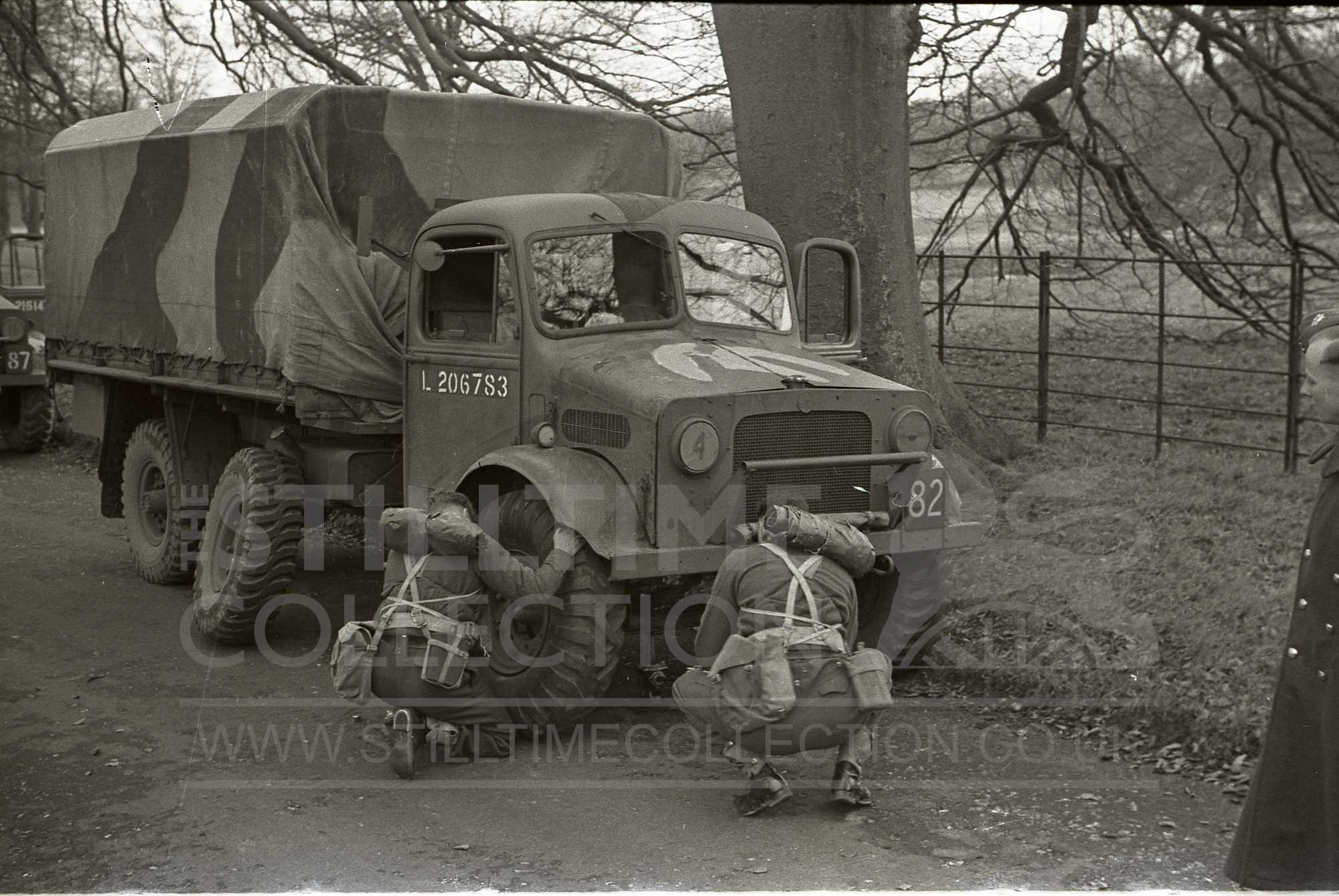tpt transport truck lorry wagon bedford military soldier war army ww2