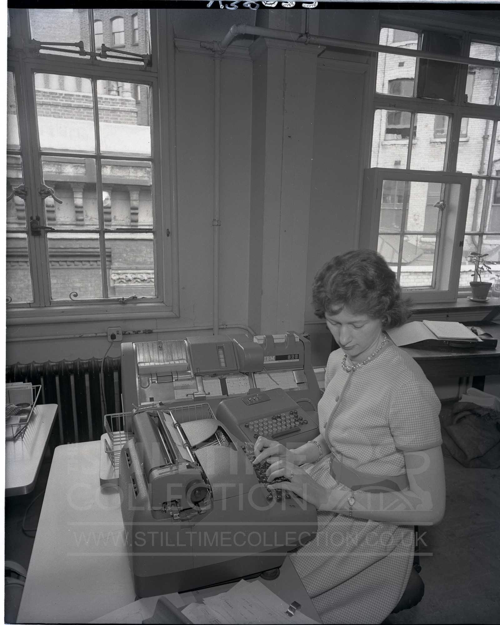 office retro tech typist punch card computer The Stilltime Collection